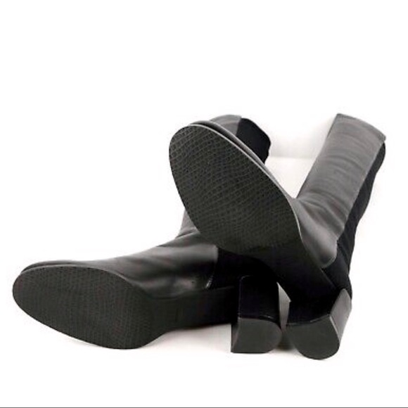 Stuart Weitzman 50/50 Napa Leather & Stretch Boot - Picture 14 of 16